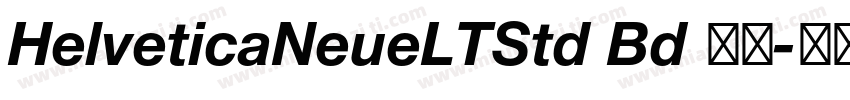 HelveticaNeueLTStd Bd 常规字体转换